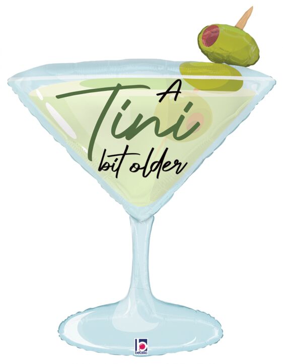 #626 Tini Bit Older Martini 35in Balloon