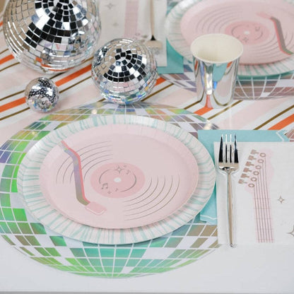 Pop Star Dance Party Vinyl Record Dessert Plates 8ct