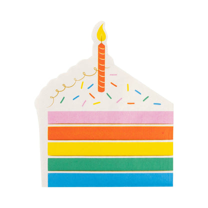 Cake Shaped Dinner Napkins 18ct