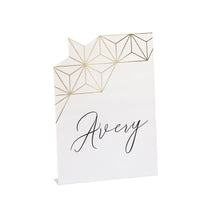 Modern Gold & Purple Place Cards 6ct - Foil Stamping
