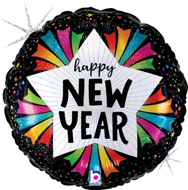 S52 New Year Star 18In Balloon