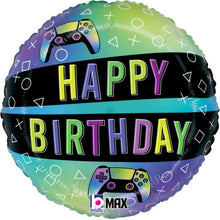 #059 Vivid Gaming Birthday 18in Balloon