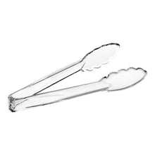 Clear 10.5in Plastic Serving Tongs