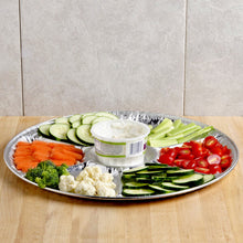 Aluminum 12in Lazy Susan Catering Tray