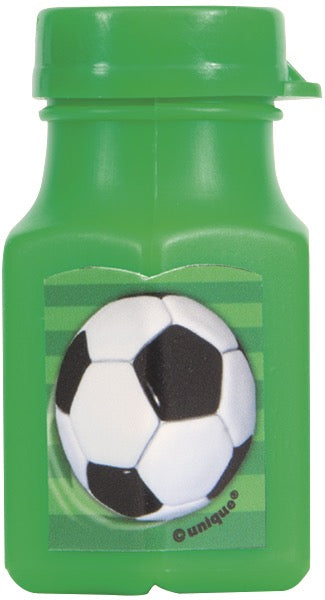 3D Soccer Mini Bubble Bottles 4ct