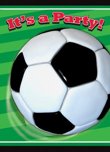 3D Soccer Invitations 8ct
