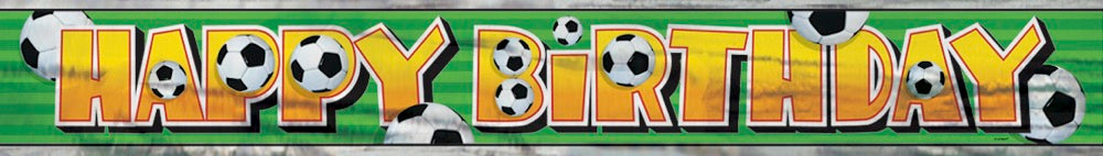 Foil 3D Soccer Banner 12ft