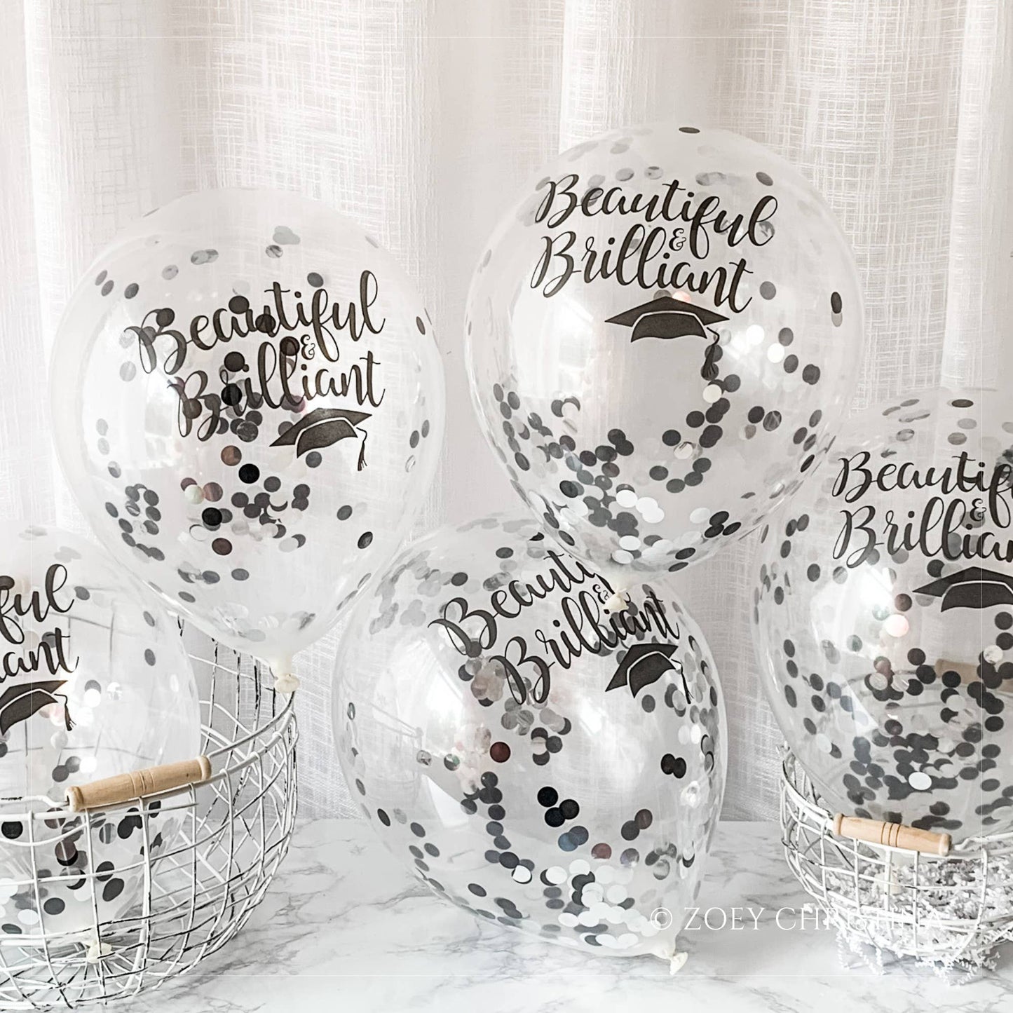 Graduation Confetti Balloon - Beautiful and Brilliant