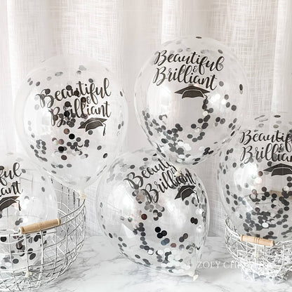Graduation Confetti Balloon - Beautiful and Brilliant