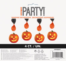 Pumpkin Glow Hanging Decoration 18in 4ct