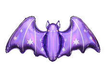 S26 Purple Bat Foil Balloon 38in.