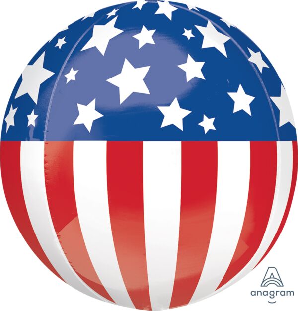 #S37 Patriotic Orbz Balloon