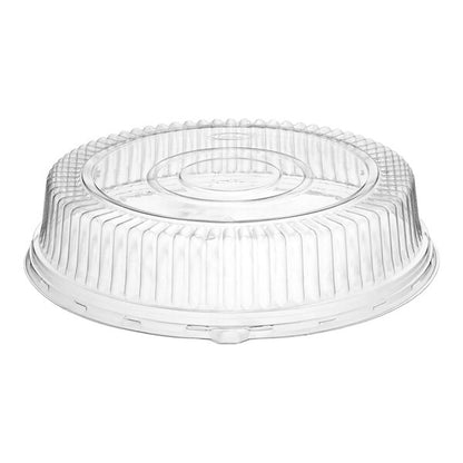 Clear 18in Plastic Crystal Cut Dome Lid