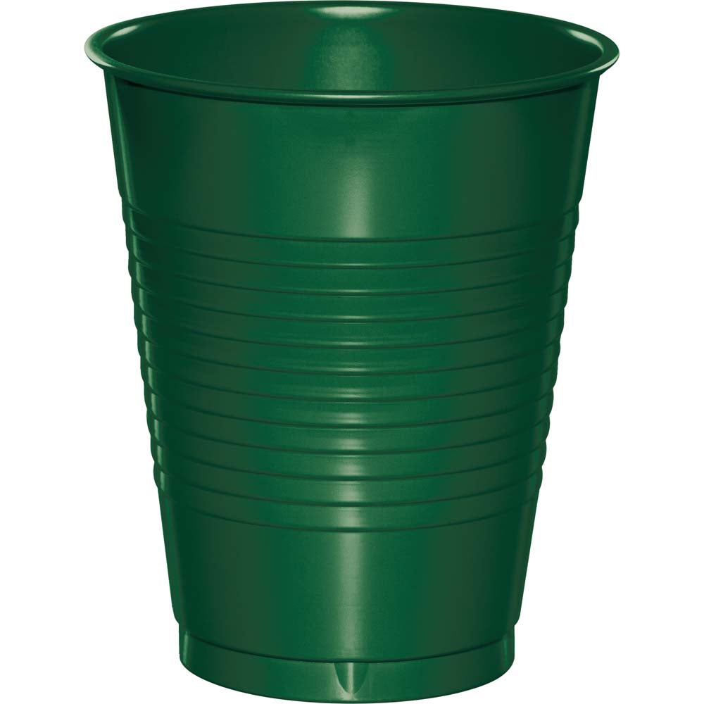 Hunter Green Plastic Cups 16 oz. 20ct