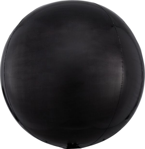 #652 Orbz Black 16in Balloon