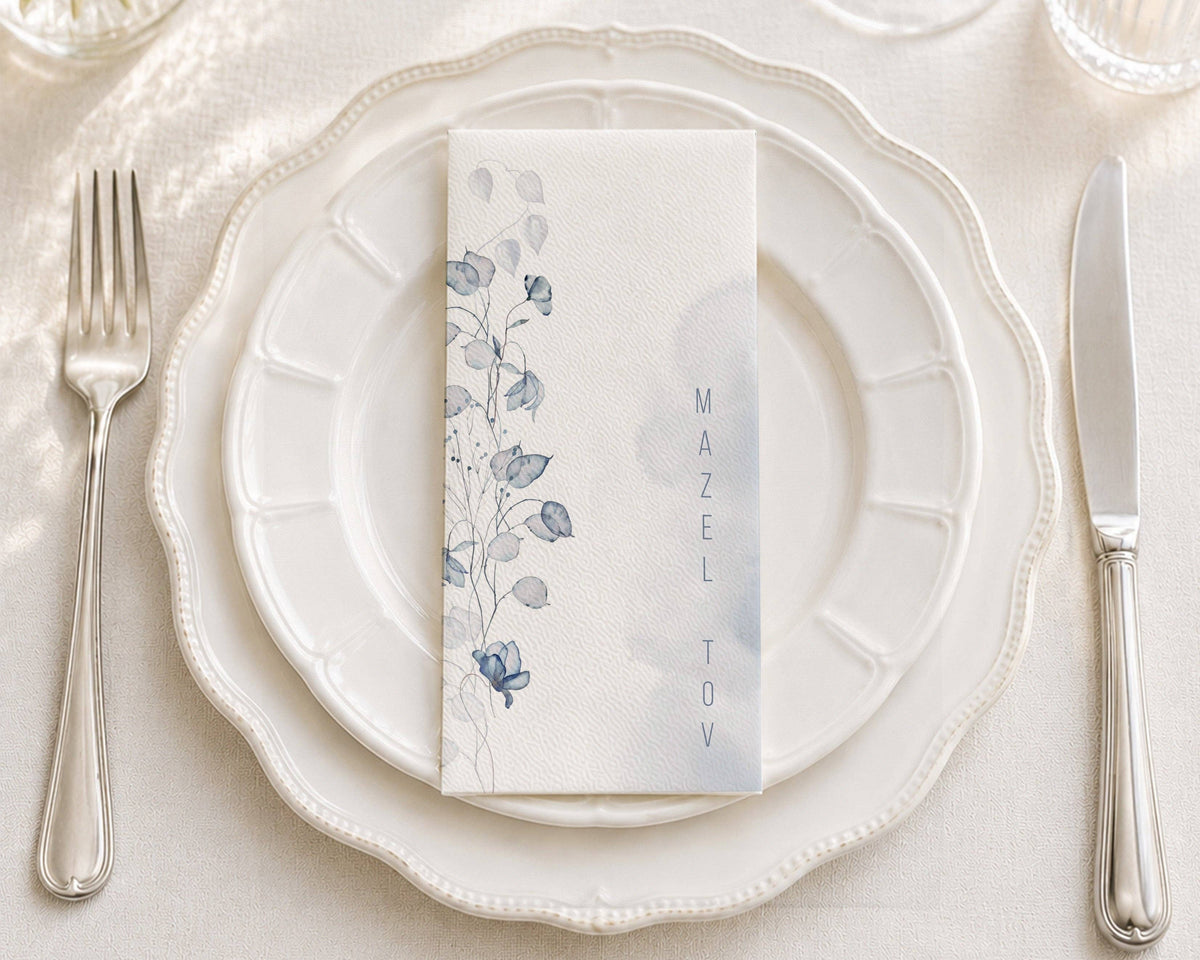 Mazel Tov Fog - Printed Guest Towel