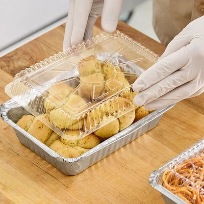 Clear 2.25 lb Rectangular Plastic Dome Lid