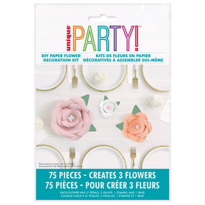 Assorted Color DIY Paper Flower Decoration Kit