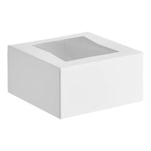 White Cake Box Window 8in x 8in x 4in