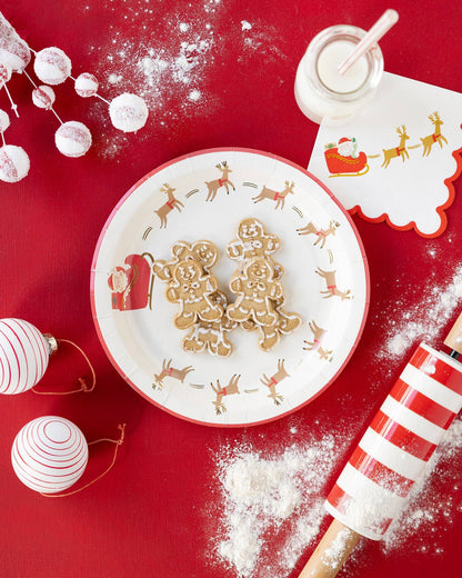 PLNP1560 - Santa Sleigh Cocktail Napkin