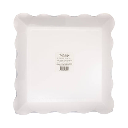 Pink Striped 10in Plates 8ct