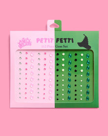 Wicked Pink Green Face Gem Set - 112 pcs