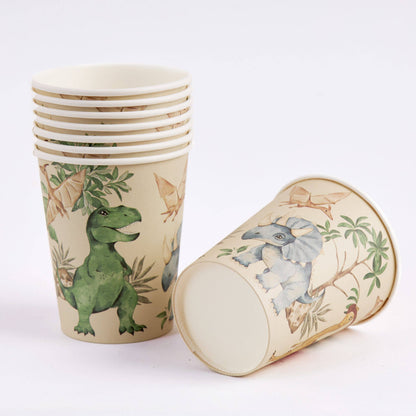 Dinosaur Paper Cups – 9 oz Disposable