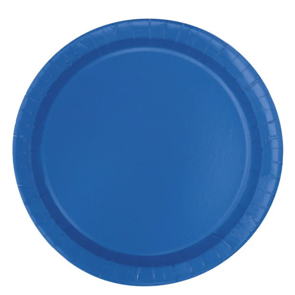 Royal Blue 9in Paper Plates 50ct