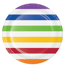 Dots & Stripes Multicolor 9in Plates 8ct