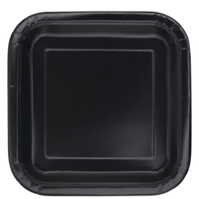 Black Square 9in Dinner Plates 14ct