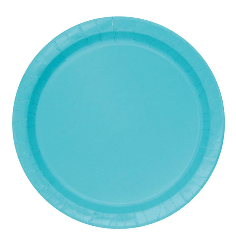 Teal 9in Paper Plates 50ct
