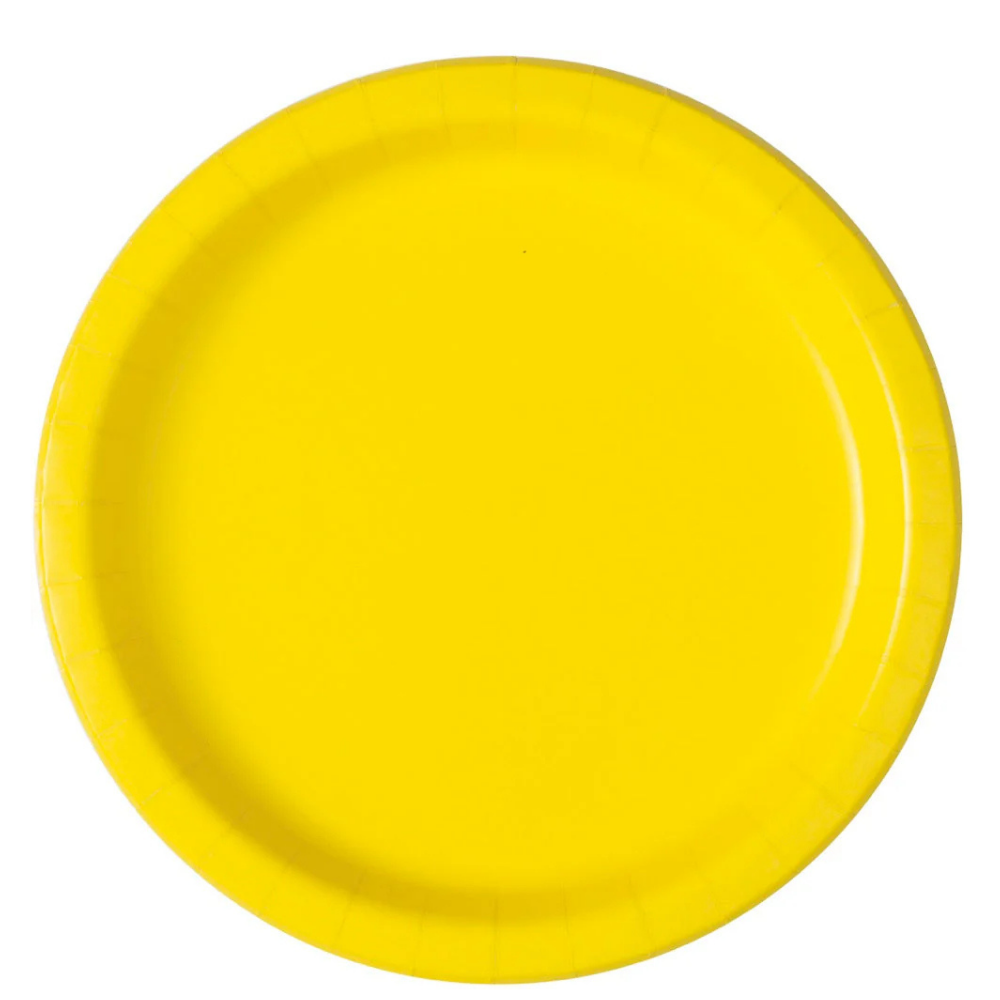 Yellow 9in Paper Plates 50ct