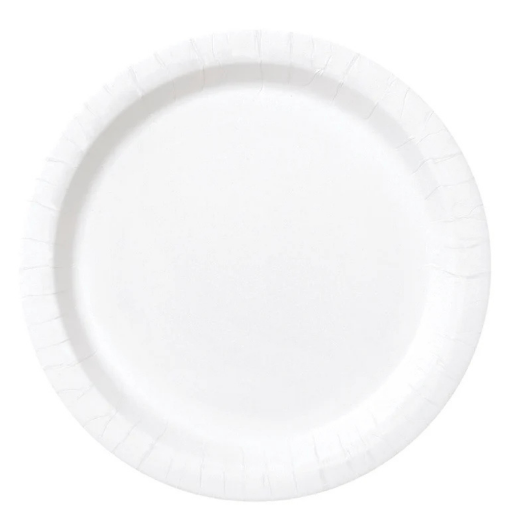 White 9in Paper Plates 20ct