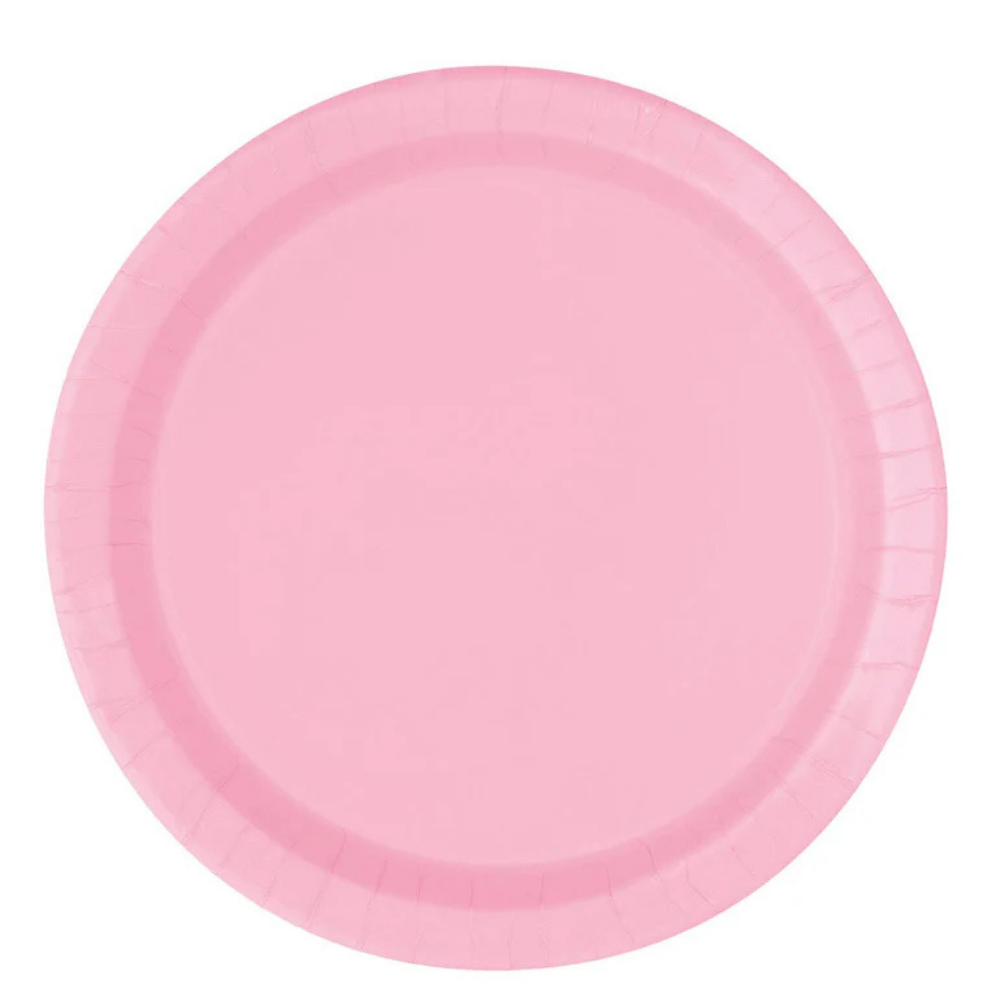 Pink 9in Paper Plates 50ct