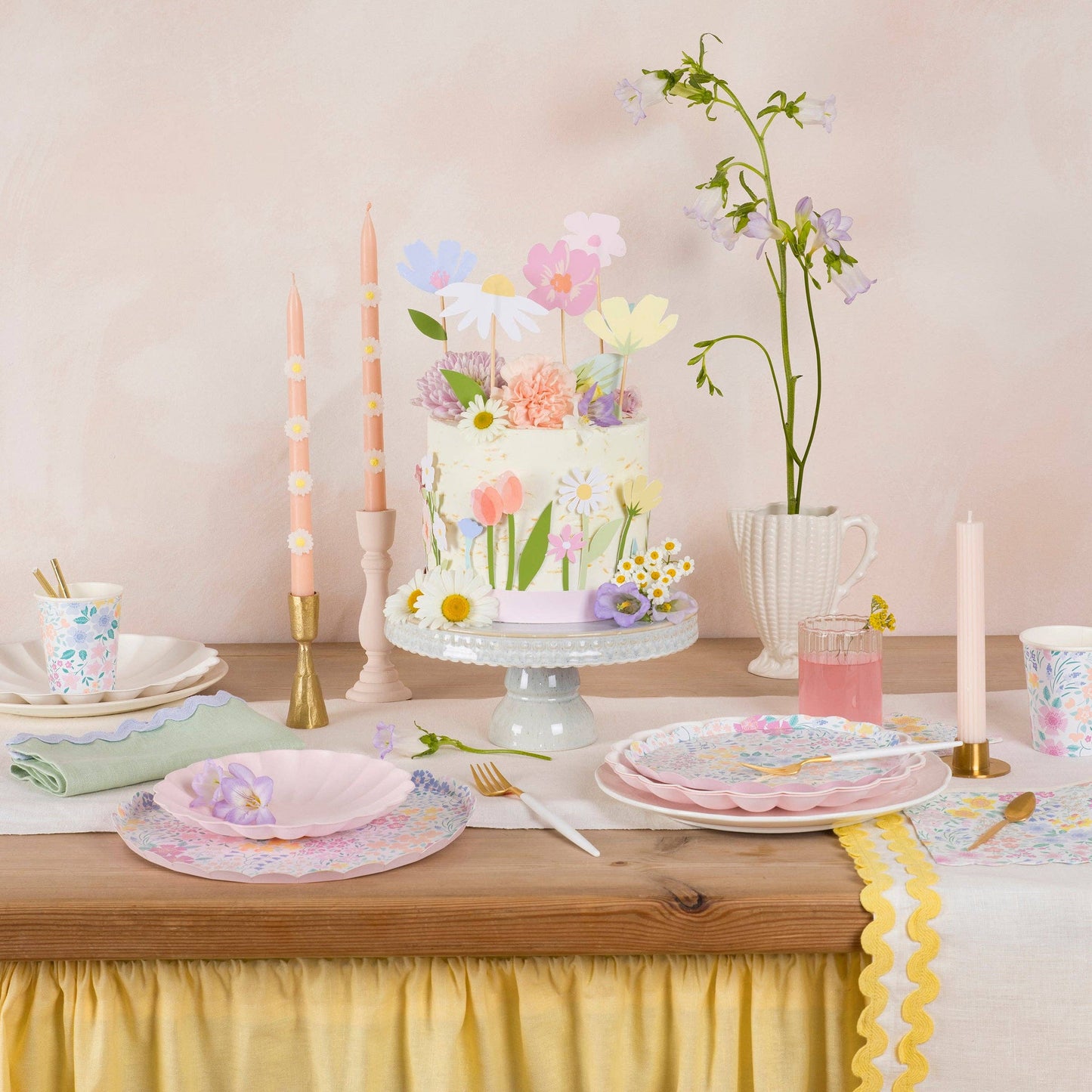 Flower Cake Wrap & Toppers