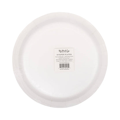 PLPL1577 - Santa with Reindeer Paper Plate