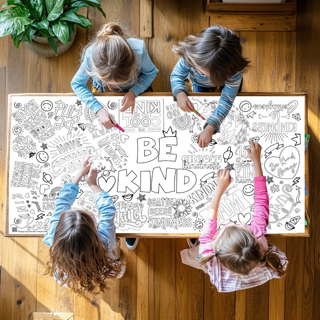 Be Kind Coloring Tablecloth
