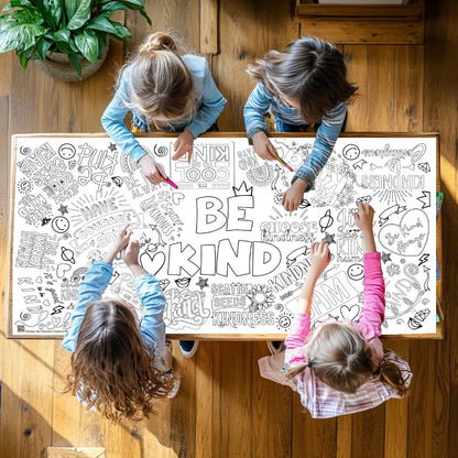 Be Kind Coloring Tablecloth