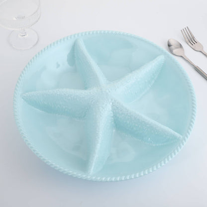 Indigo 14" Starfish Melamine Platter
