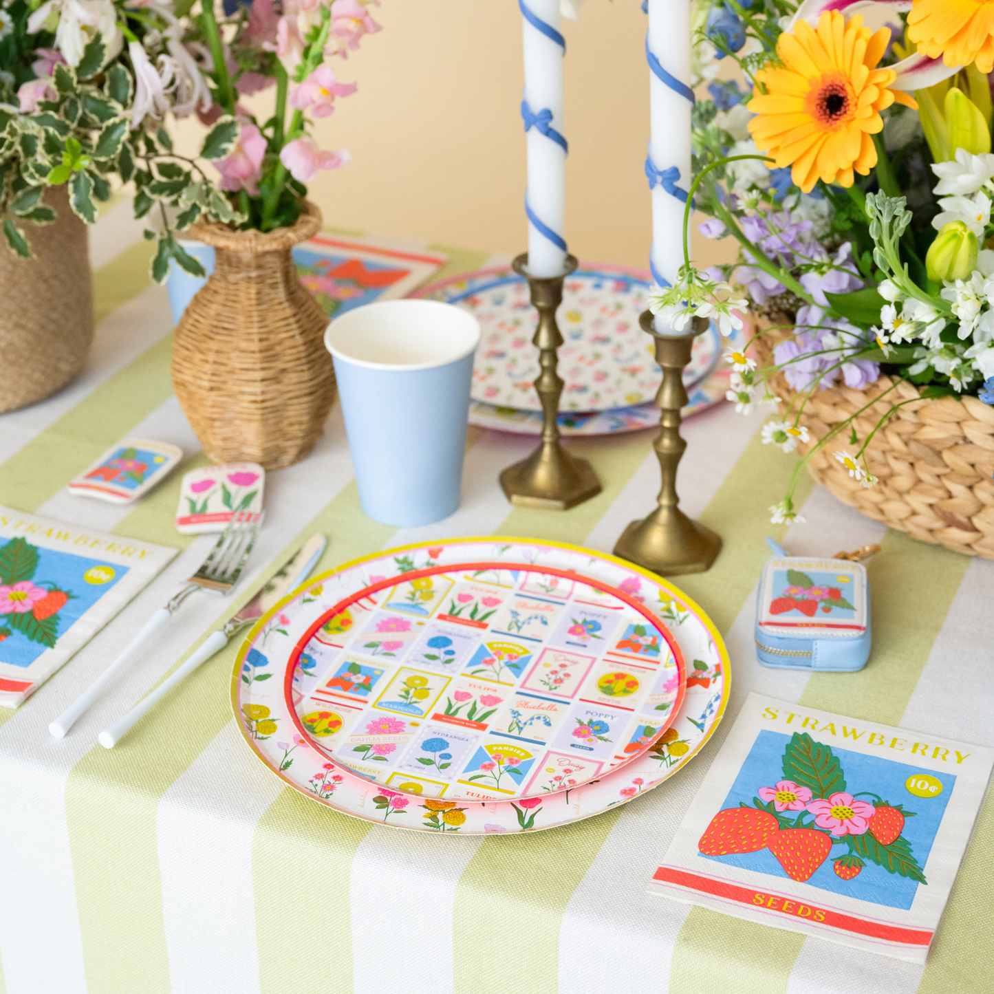 In Bloom Strawberry Seed Packet Large Napkins