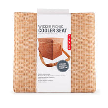 Wicker Picnic Cooler Seat