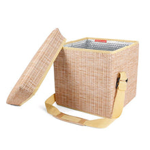 Wicker Picnic Cooler Seat
