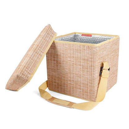 Wicker Picnic Cooler Seat