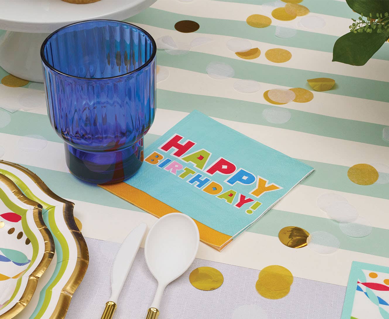 Bright Birthday 'Happy Birthday' Cocktail Napkins 26ct