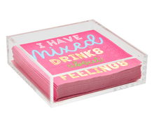 Acrylic Cocktail Napkin Tray - Clear