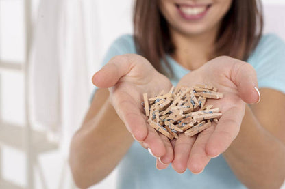 1" Mini Wood Clothespins (1 bag of 50 )