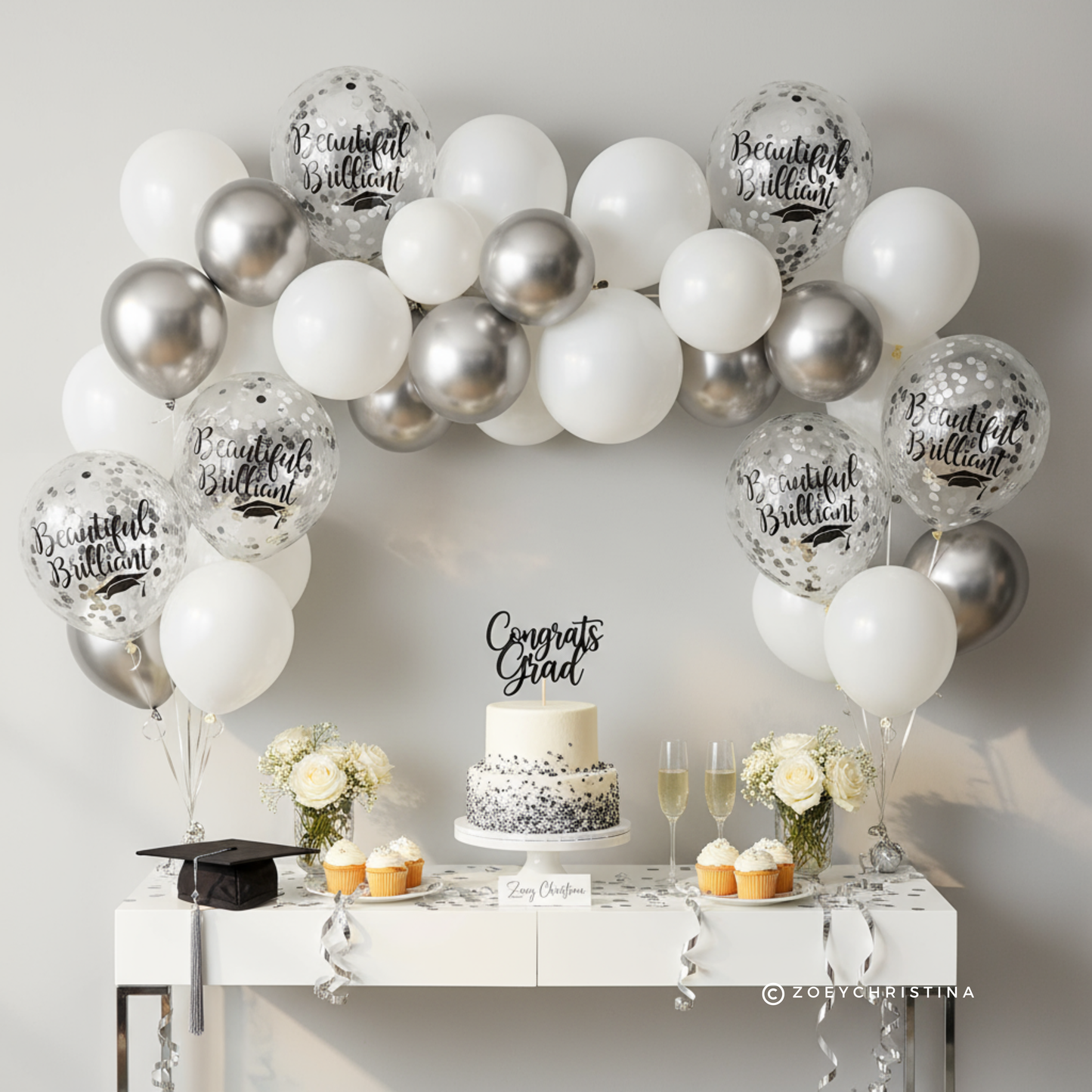 Graduation Confetti Balloon - Beautiful and Brilliant
