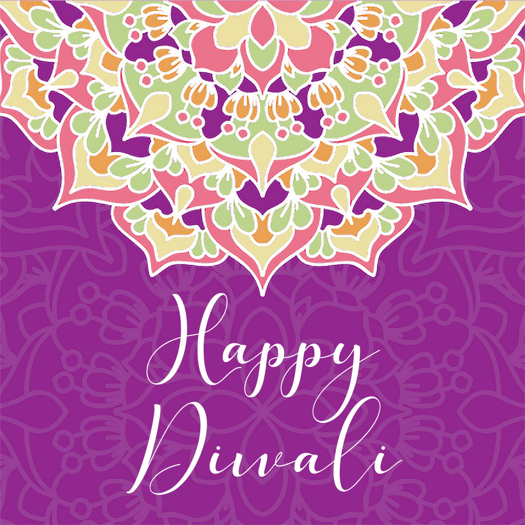 Diwali Bright Mandala Greeting Cards - 6 pack