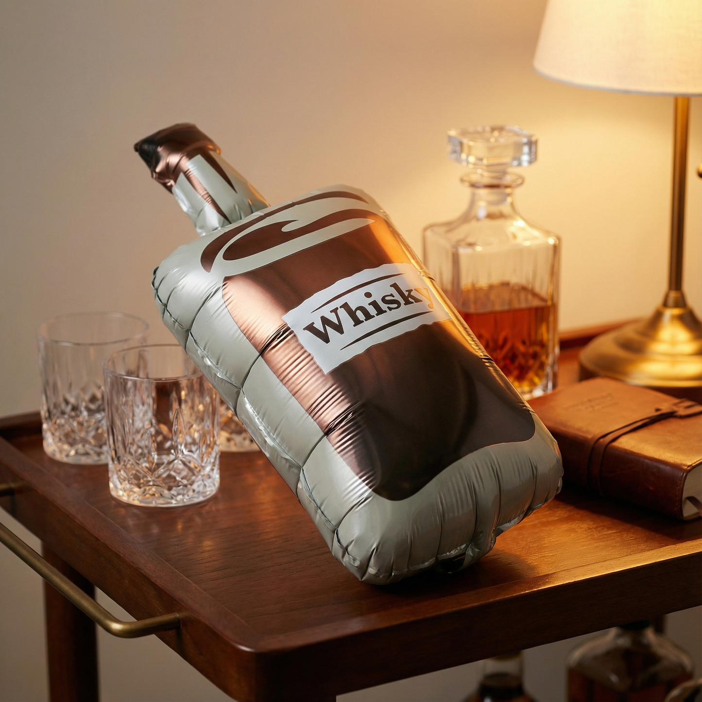 #383A Mini Whiskey Bottle Foil Balloon – Air Fill Only