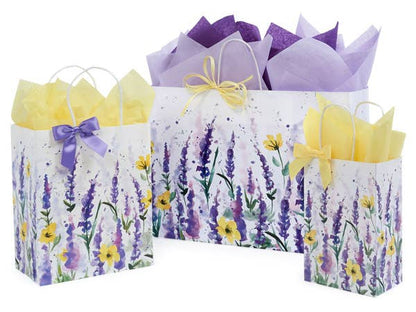 Watercolor Lavender Paper Gift Bags